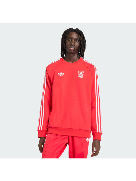 adidas adidas Bluza techniczna Liverpool FC Originals Crew Czerwony Regular Fit