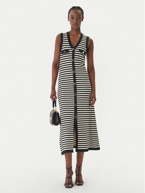 LOLA CASADEMUNT LOLA CASADEMUNT Трикотажна сукня MS2616002 Чорний Regular Fit