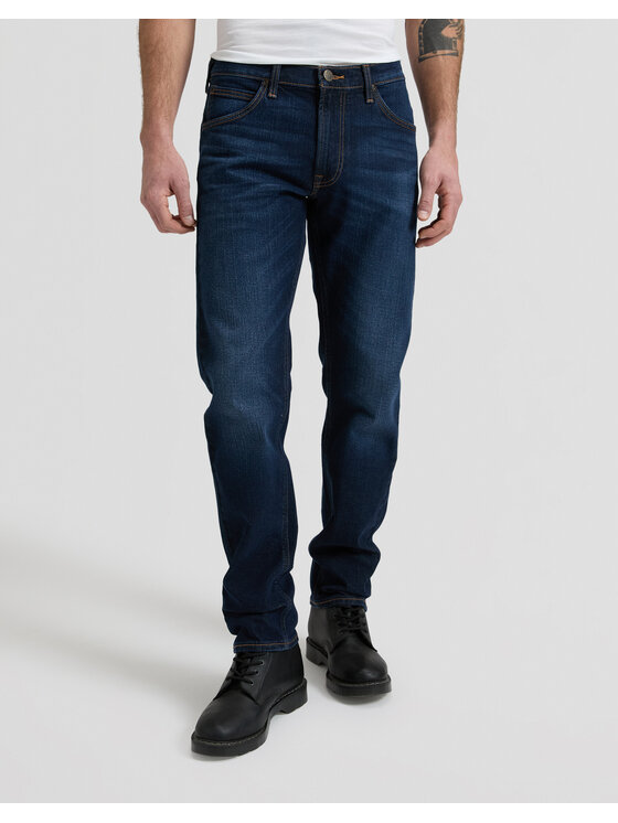 Lee Lee Jeansy 112339470 Granatowy Regular Fit