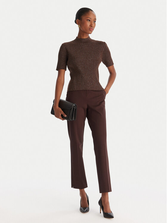 ACCESS FASHION ACCESS FASHION Džemper 54-8046 Smeđa Slim Fit