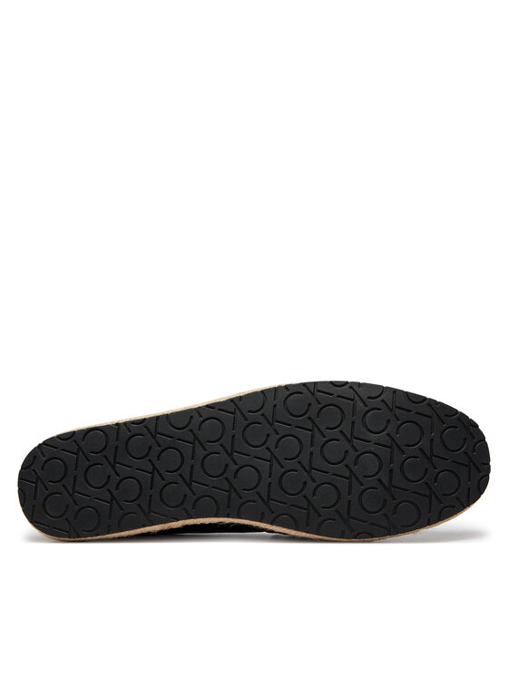 Calvin Klein Calvin Klein Εσπαντρίγιες Espadrille Re Lock Leather HW0HW02036 Μαύρο
