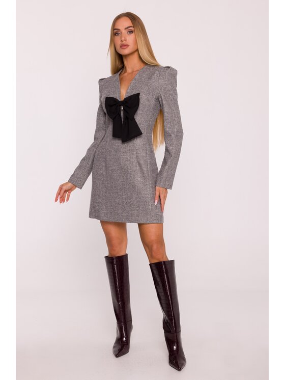 Made of Emotion Made of Emotion Sukienka wieczorowa M869 Czarny Modern Slim Fit