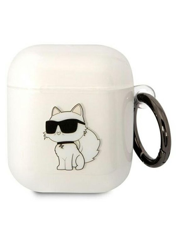 KARL LAGERFELD KARL LAGERFELD Etui na słuchawki AirPods 1/2 Przezroczysty