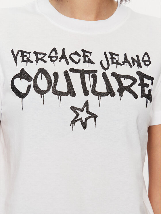 Versace Jeans Couture Versace Jeans Couture T-shirt 75HAHT16 Bianco Regular Fit