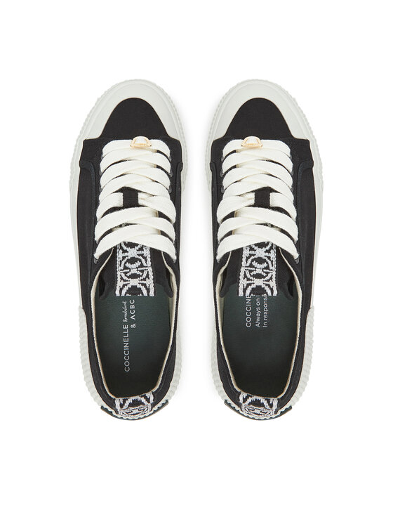 Coccinelle Coccinelle Sneakers aus Stoff E4 SXG 24 01 01 Schwarz