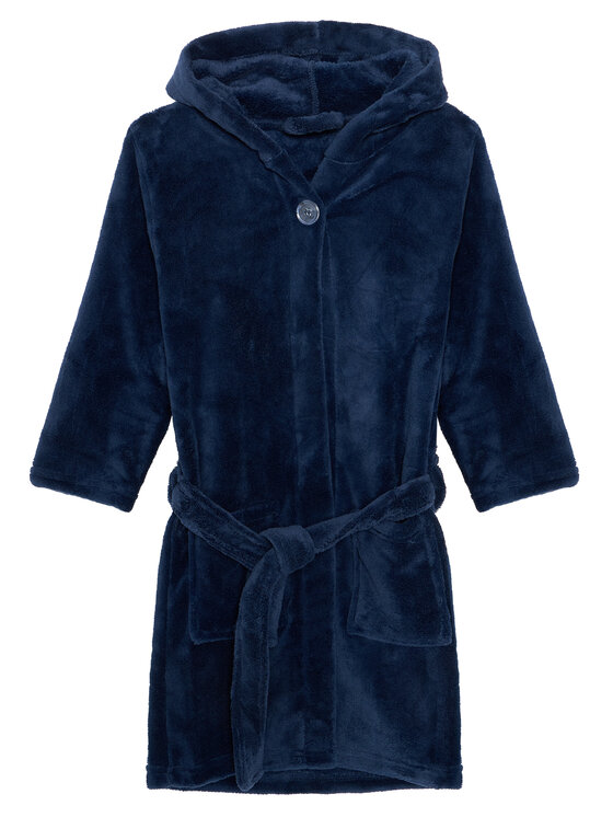 Playshoes Bademantel - Kinderkleidung, Größe 110_116 Dunkelblau 340104 S