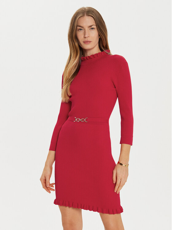Morgan Morgan Kasdieninė suknelė 241-RMISS Raudona Slim Fit