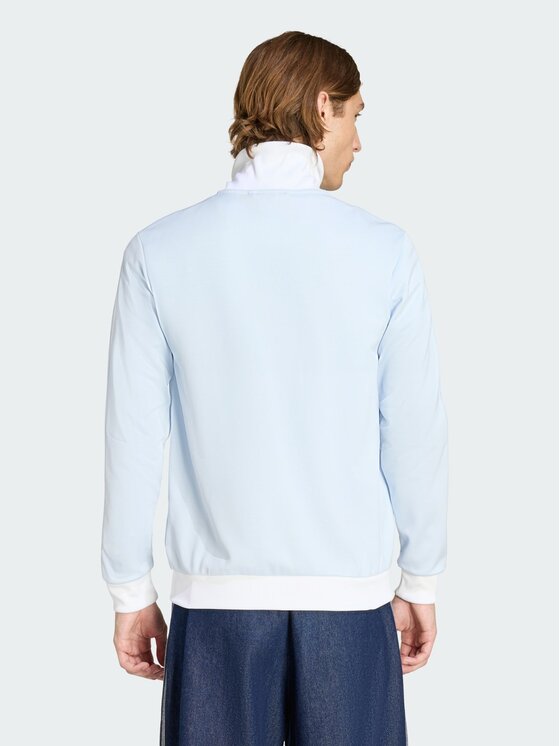 adidas adidas Bluza CLASSIC Błękitny Slim Fit
