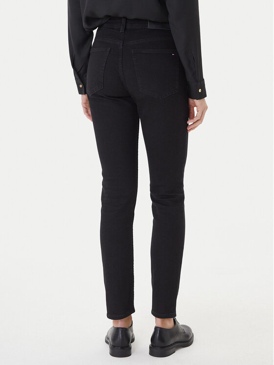 Tommy Hilfiger Tommy Hilfiger Džinsai WW0WW46725 Juoda Slim Fit