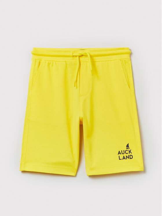 Pantaloncini sportivi 1518248 Giallo Regular Fit