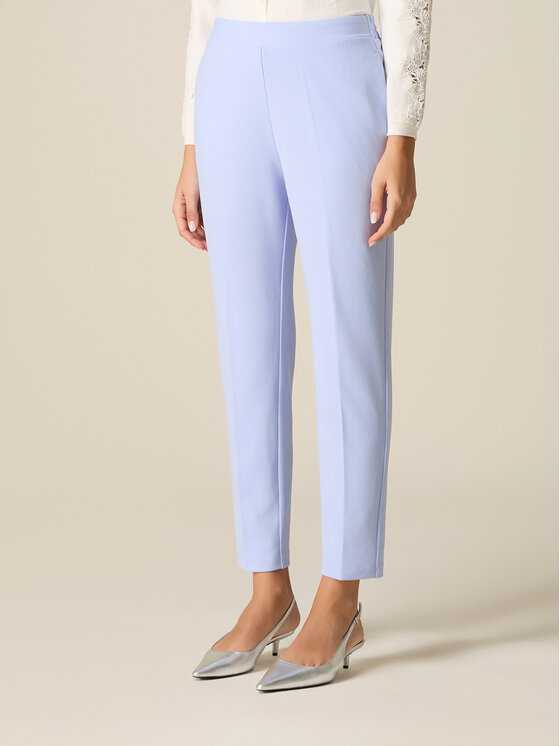 Oltre Oltre Pantaloni di tessuto P273J102543N004 Turchese Regular Fit