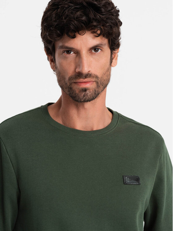 Ombre Ombre Mikina OM-SSNZ-0136 Zelená Regular Fit