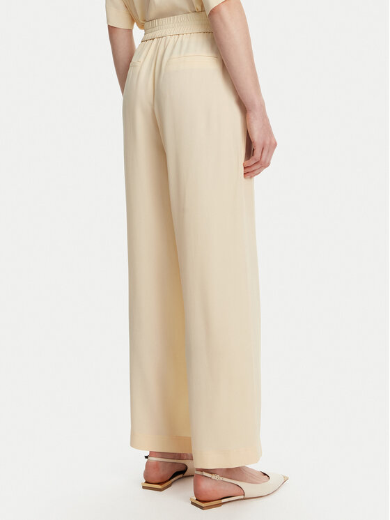 Marella Marella Spodnie palazzo Vivaio 2513131054 Żółty Wide Leg