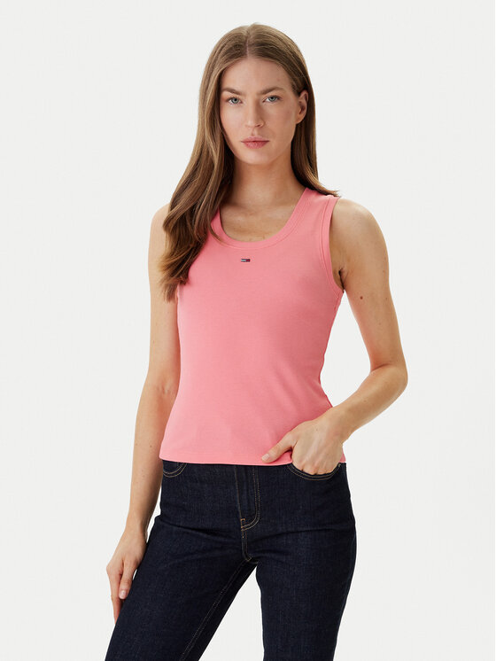 Tommy Jeans Top Essential DW0DW20673 Roz Slim Fit