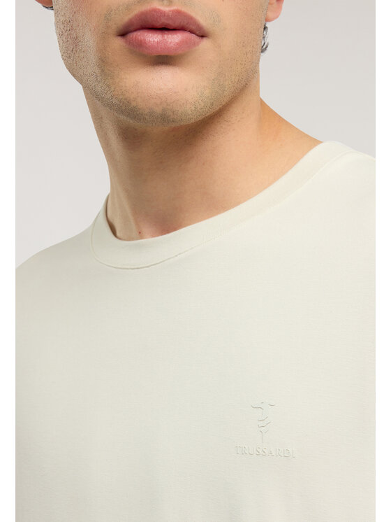 Trussardi Trussardi T-Shirt G0548000118N011 Biały Regular Fit