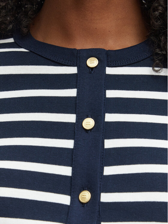 Tommy Hilfiger Tommy Hilfiger Bluză WW0WW48709 Bleumarin Slim Fit