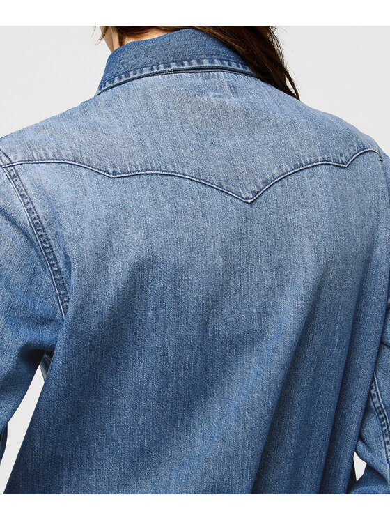 Wrangler Wrangler camicia di jeans 112373227 Blu Regular Fit