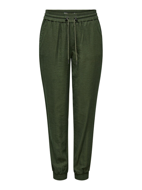 ONLY ONLY Pantaloni trening 15203946 Verde Regular Fit