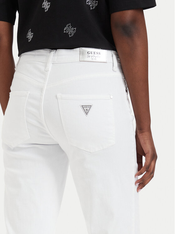 Guess Guess Jeansy W6GA15 D0705 Bílá Straight Fit