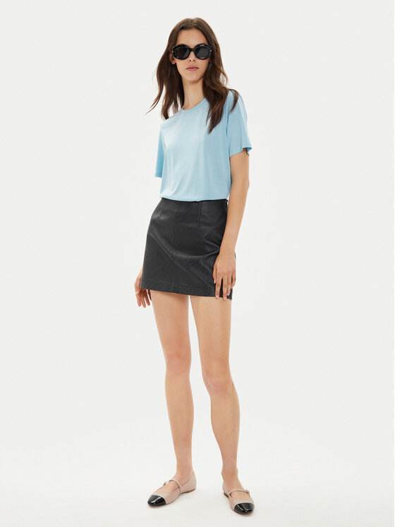Pieces Pieces Tričko Anora 17148789 Modrá Regular Fit