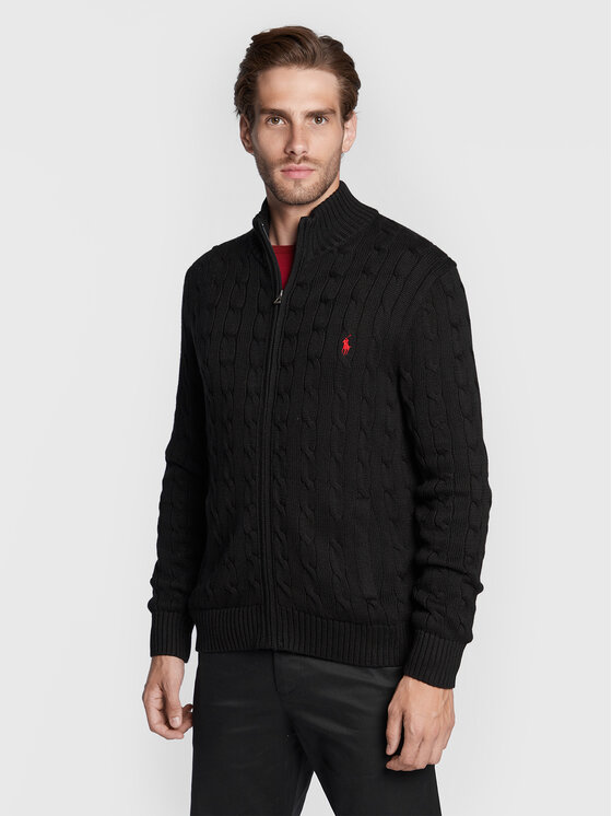 Polo Ralph Lauren Кардиган 710860350004 Черен Regular Fit | Modivo.bg