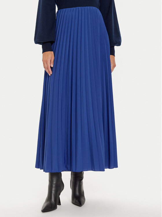 Vero Moda Vero Moda Plisovaná sukně Soma 10316237 Modrá Regular Fit