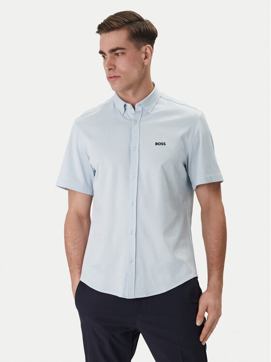 BOSS Cămașă ST Motion 50555951 Albastru Regular Fit