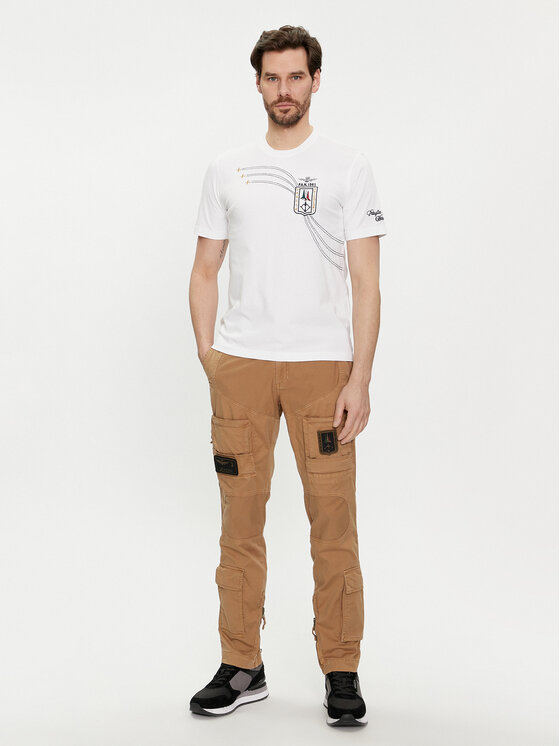 Aeronautica Militare Aeronautica Militare Pantaloni di tessuto 241PA1387CT1493 Beige Regular Fit