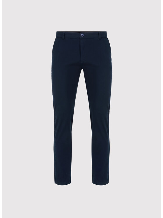 Pako Lorente Pako Lorente Chinosy P25SN-WX-007 Granatowy Classic Fit