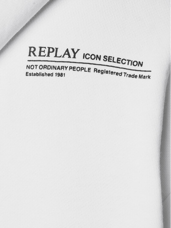 REPLAY Replay Bluză W3704E.000.23650P Alb Regular Fit