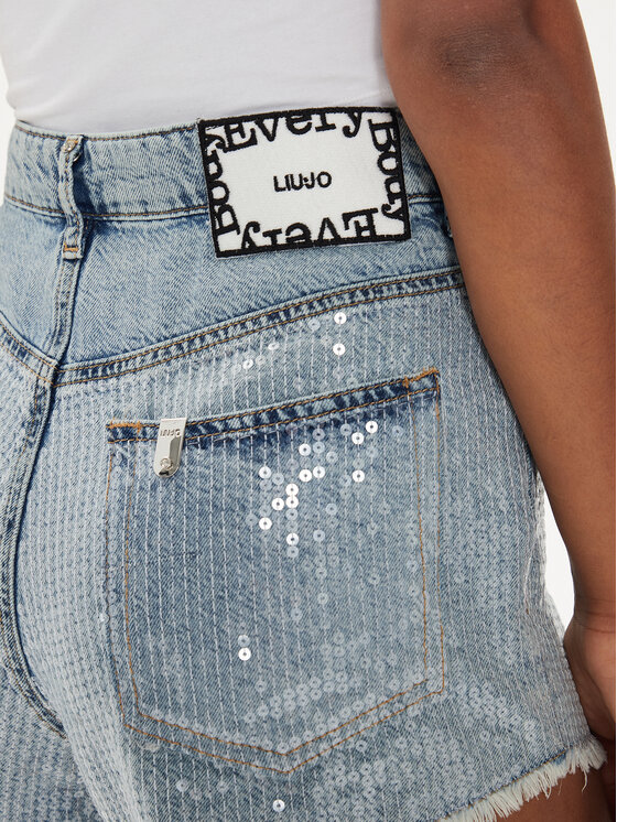 Liu Jo Liu Jo Jeans kratke hlače UA4263 D4889 Modra Regular Fit