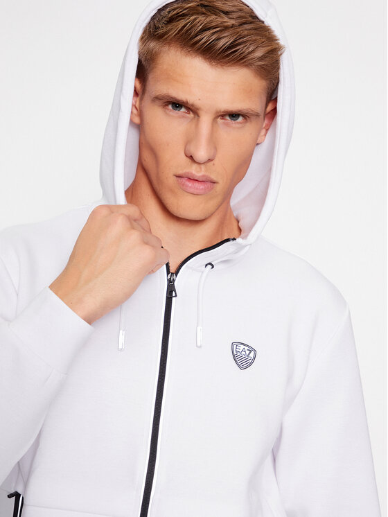 EA7 Emporio Armani EA7 Emporio Armani Džemperis 8NPM20 PJ4EZ 1100 Balta Regular Fit