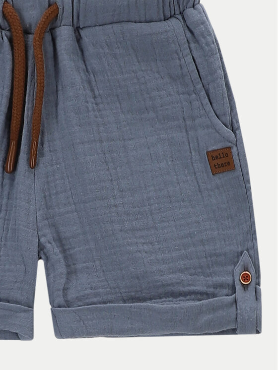 Coccodrillo Coccodrillo Bavlnené šortky WC4119501UWN Modrá Regular Fit