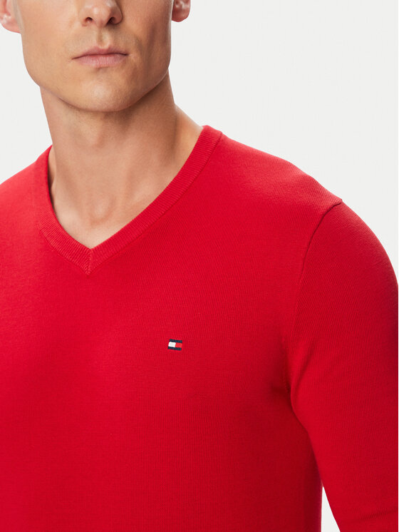 Tommy Hilfiger Tommy Hilfiger Пуловер Essential MW0MW14745 Червен Regular Fit