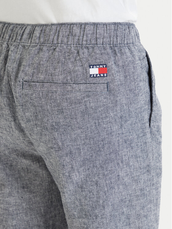 Tommy Jeans Tommy Jeans Kalhoty z materiálu Sonny DM0DM22820 Modrá Slim Fit