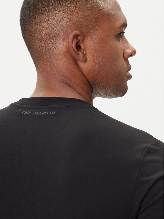 KARL LAGERFELD KARL LAGERFELD T-shirt 755072 554255 Crna Regular Fit