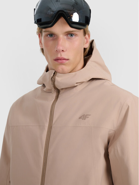 4F 4F Kurtka narciarska SKIWEAR Beżowy Regular Fit