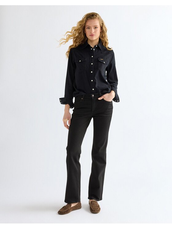 Wrangler Wrangler Jeansy STRAIGHT Czarny Straight Leg