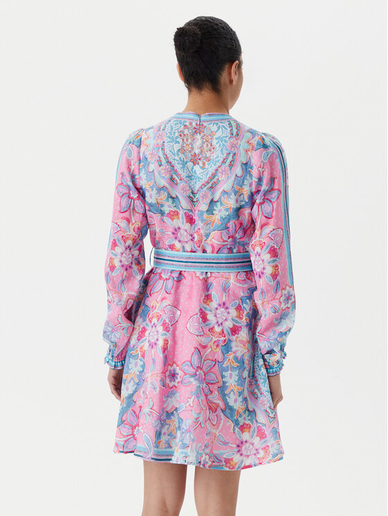 Hale Bob Hale Bob Sommerkleid with linen 4ZCA612A Rosa Regular Fit