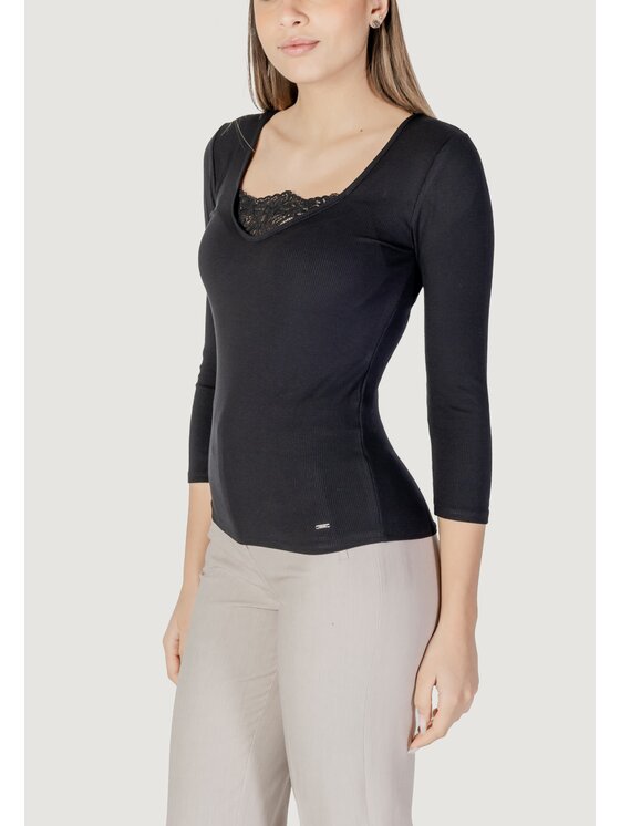 Morgan De Toi Morgan De Toi T-shirt 251-TDOUNIA Nero Shirt Fit