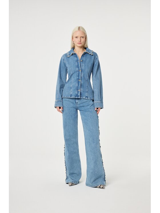 Fabienne Chapot Fabienne Chapot Bluzka 6010-1642-99 Niebieski jasny Slim Fit