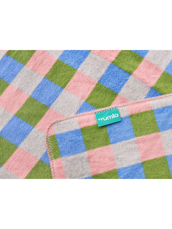 Mumla Mumla Koc koc grid Różowy