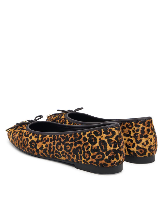 Tommy Hilfiger Tommy Hilfiger Balerinke Th Charm Cheetah Ballerina FW0FW09682 Rjava