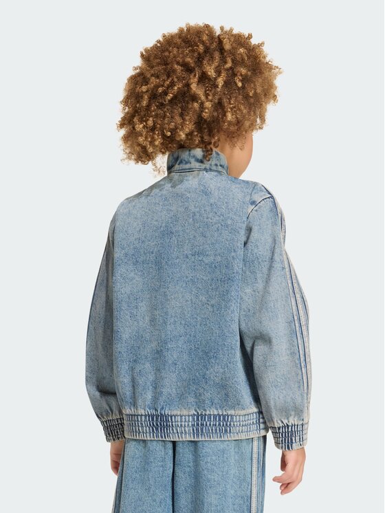adidas adidas Džínsová bunda Firebird KQ8874 Modrá Loose Fit
