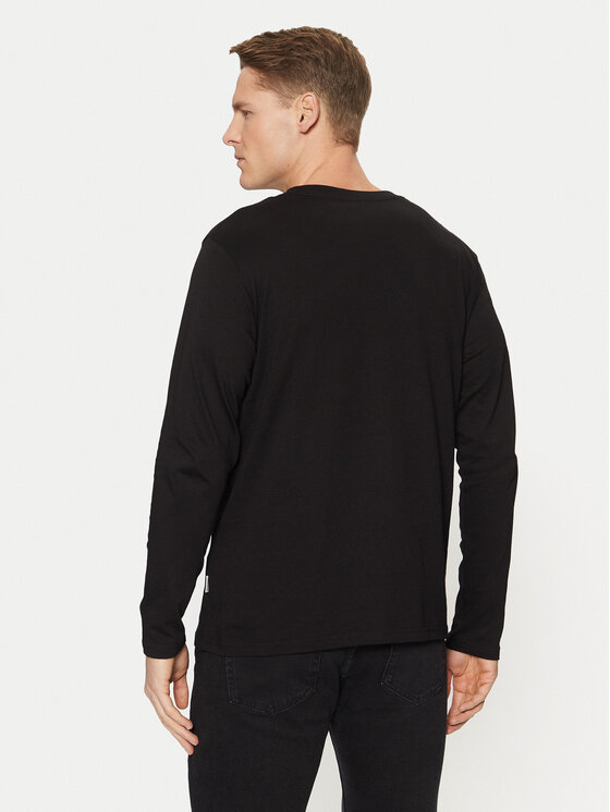 Jack & Jones Jack & Jones S dlouhým rukávem Vesterbro 12266419 Černá Relaxed Fit