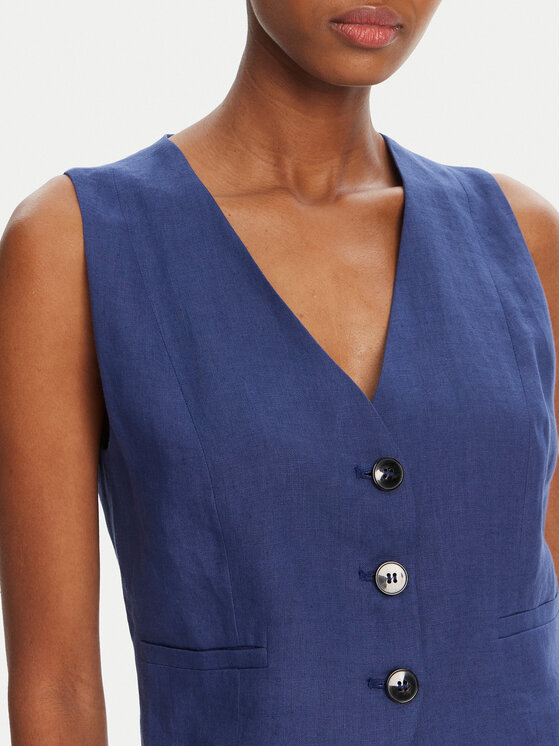 Marella Marella Gilet Anemone 2515151012 Blu Regular Fit