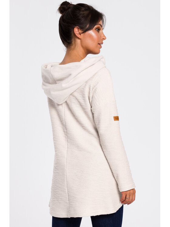 BeWear BeWear Bluza B131 Biały Baggy Fit