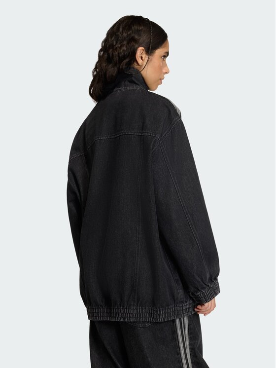 adidas adidas Bluza FIREBIRD ADILENIUM DENIM Czarny Regular Fit