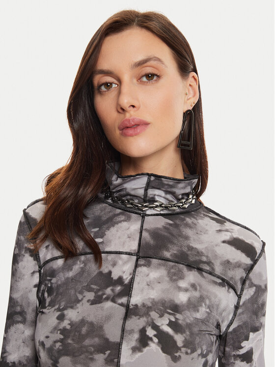 Karen by Simonsen Karen by Simonsen Блузка Rosalina 10105099 Сірий Slim Fit