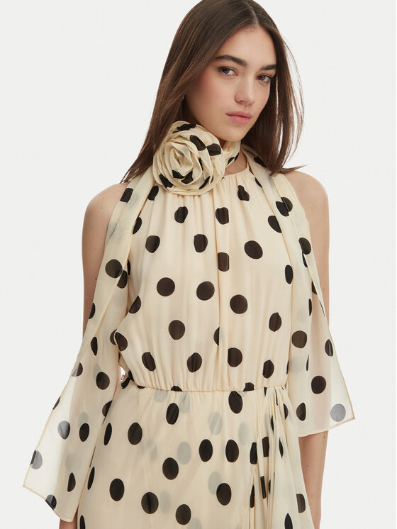 Marella Marella Sukienka koktajlowa Fiero 2613221112 Beżowy Regular Fit